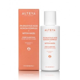 Alteya - Tonique Clarifiante des Pores - 120 ml - Avec 2% dAcide Salicylique - Complexe dacacia & Hamamélis - Exfoliant en 