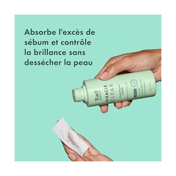 Rael Miracle Clear Toner Visage - Skincare Coreen, Réduit les Pores Dilatés, Anti-Imperfections, Peaux à Tendance Acnéique, G