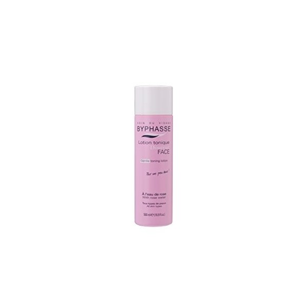 Byphasse LOT DE 2 - Lotion tonique à l’eau de rose - 500 ml - Tous types de peaux