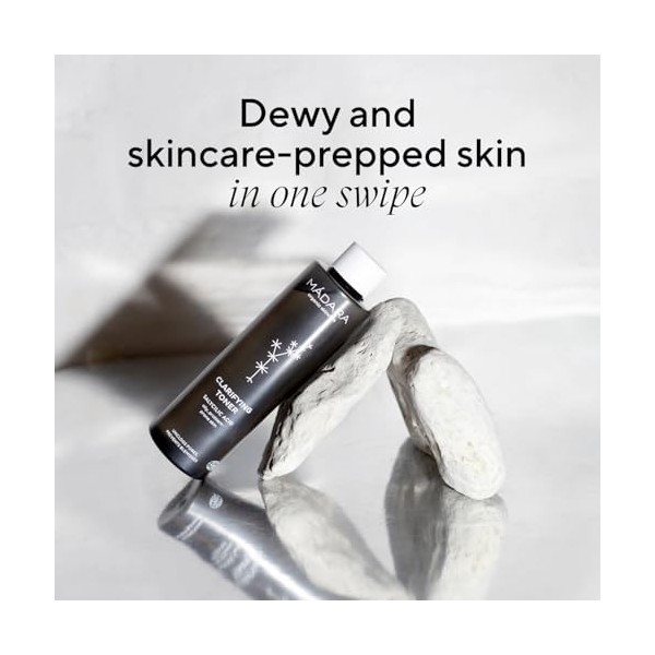 Madara Clarifying Toner 200 ml - avec Écorce de Chêne et Eau de Rose – Réduit l’apparence des pores, diminue la brillance et ...