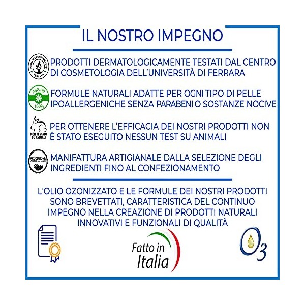 OZONO H&B - Lotion Tonique à lhuile ozonisèe - MADE IN ITALY 250ml 