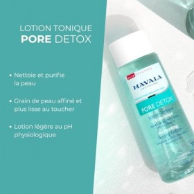 Mavala - Lotion Tonique Perfectrice Pore Détox - Lotion Nettoyante Purifiante Visage - Avec Épilobe Alpin - pH Physiologique ...