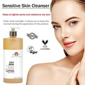 B.O.T Cosmetic & Wellness - Lotion Purifiante Visage 500ml | Peau Grasse | Nettoyante, Hydratante | Régule Sébum | Réduit Poi