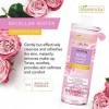 ROSE CARE Eau de Rose 3 in1 Démaquillant Apaisant pour le Nettoyage de la Peau Sensible Effet Tonifiant Anti-âge Acide Hyalur