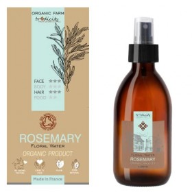 Eau Florale Romarin Bio 250ml | Hydrolat Peau Grasse | Tonique Visage, Spray Anti-Chute Cheveux | Brume Oreiller Astringente,...