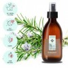 Eau Florale Romarin Bio 250ml | Hydrolat Peau Grasse | Tonique Visage, Spray Anti-Chute Cheveux | Brume Oreiller Astringente,...