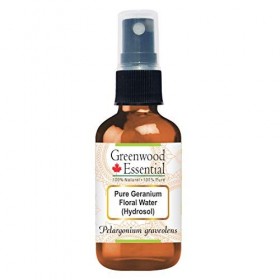 Greenwood Essential Eau de géranium pure naturelle hydrosol Pelargonium graveolens 100 % qualité thérapeutique naturelle Lo...