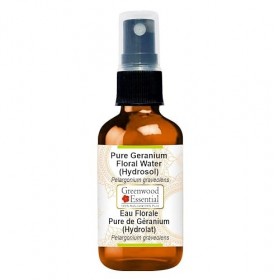 Greenwood Essential Eau de géranium pure naturelle hydrosol Pelargonium graveolens 100 % qualité thérapeutique naturelle Lo...