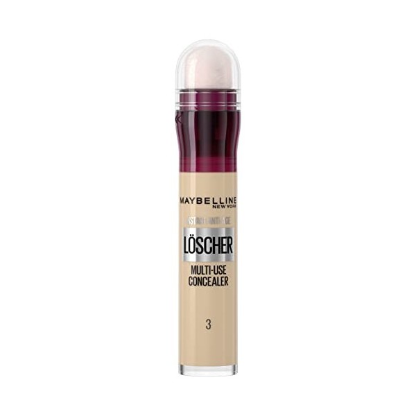 Maybelline New York - Anti-cernes/Correcteur Fluide - Instant Anti-Age L’Effaceur - Teinte : Beige Rosé 01 - 6,8 ml Anti-cern...