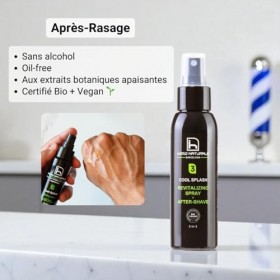 Homo Naturals Spray Tonique Visage Homme + Après-Rasage – Brume Revitalisante pour le Visage – Nettoyant Apaisant pour Peau G