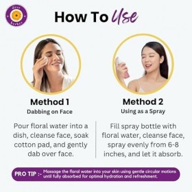 Eau florale pure de jasmin Deve Herbes Hydrolat Jasminum officinale 100% de qualité thérapeutique 100 ml 3.38 oz Lotions To...