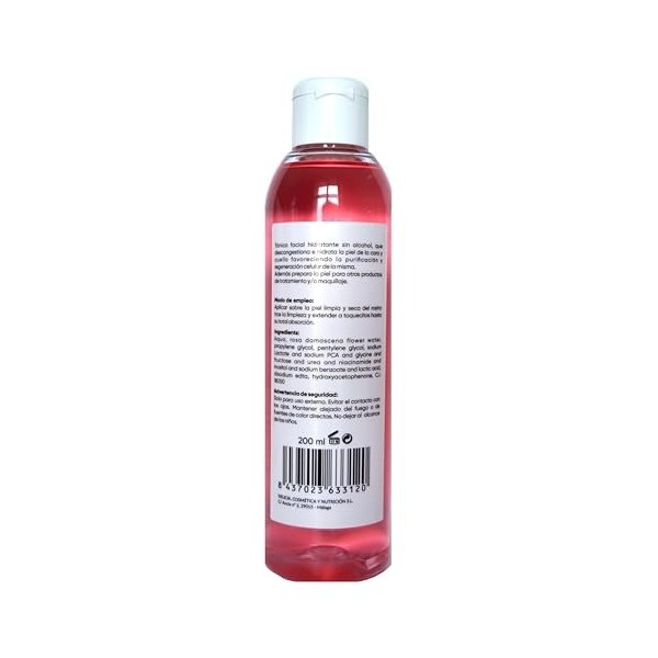 Delicia Dame de Roses Tonique visage hydratant, apaisant et tonifiant pour tous types de peaux, 200 ml