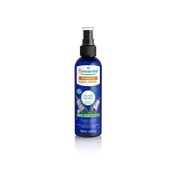 Puressentiel – Hydrolat de Tea Tree BIO – 100 pourcent Pure et naturelle - Ecocert – Peaux à imperfections – Peaux mixtes et ...