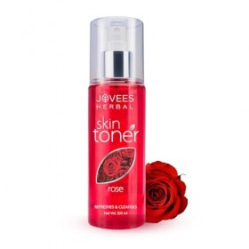 Jovees Herbal Rose Skin Toner | 200ml x Pack of 1 | For Youthful Skin, Tightens Pores, Healthy Glow | 100% Natural | Normal t...