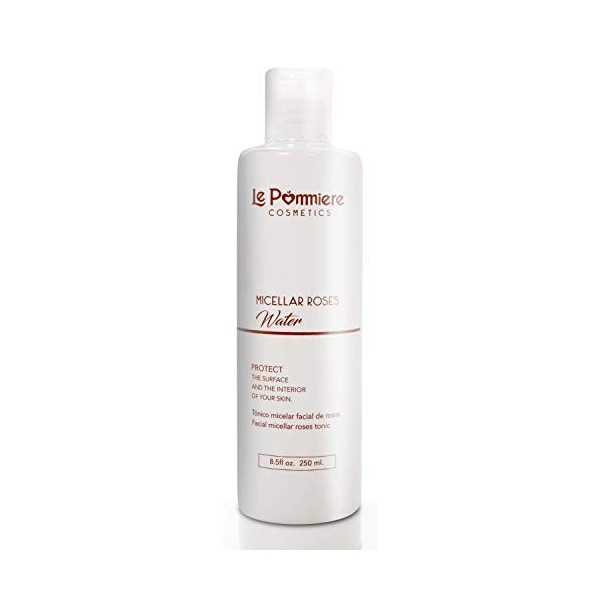 Le Pommiere Eau de Rose Micellaire et Tonique Visage 250ml. Nettoie et démaquille le visage. Hydrate et tonifie la peau de ma