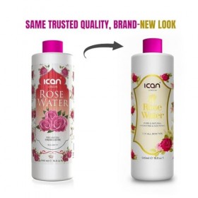 ican Eau de rose pure 100 % naturelle, hydratante et purifiante, 2 x 500 ml 1000 ml 