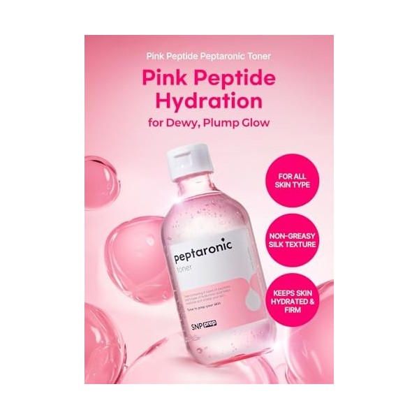 SNP PREP - Tonique peptaronique - Raffermit et hydrate tous les types de peaux sèches 320 ml