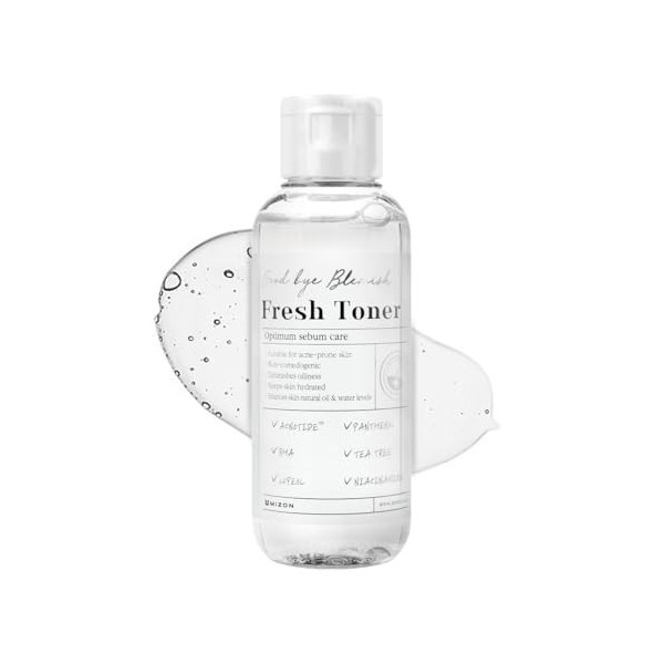 [MIZON] GOOD BYE BLEMISH FRESH TONER 120ml Korean Skincare - Lotion équilibrante Anti-Sébum - Traitement de lacné & des im