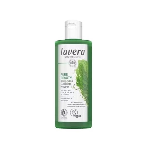 lavera Pure Beauty Tonique purifiant pour le visage – Élimine le sébum et la saleté – Hydratant – Contre les impuretés – Végé