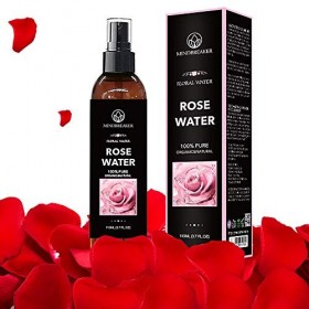 Eau de rose biologique - De qualité thérapeutique, pure, bulgare - Idéal pour les toniques pour le visage, la peau, les cheve...