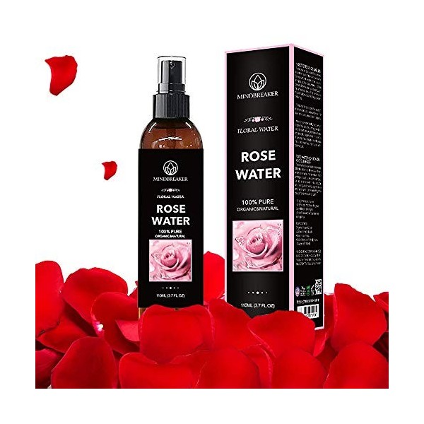 Eau de rose biologique - De qualité thérapeutique, pure, bulgare - Idéal pour les toniques pour le visage, la peau, les cheve...