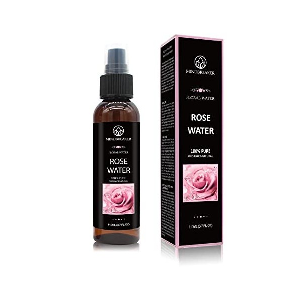 Eau de rose biologique - De qualité thérapeutique, pure, bulgare - Idéal pour les toniques pour le visage, la peau, les cheve...