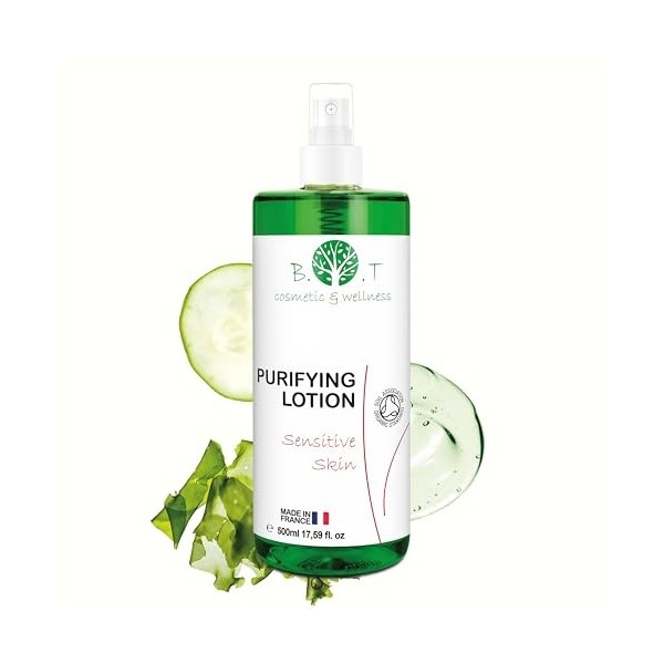 Lotion Tonique Purifiante Unisex Spray Après rasage 500 ml Spray Hydratant purifiant Lotion peaux à problèmes Lotion hydratan