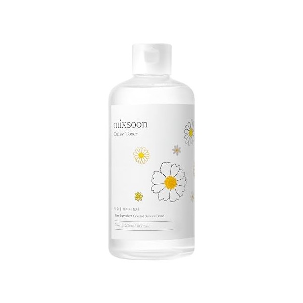 mixsoon Daisy Toner, Toner Éclaircissant & Hydratant, Extrait de Fleur de Marguerite, Teint Uniforme, Soin Hydratant & Apaisa