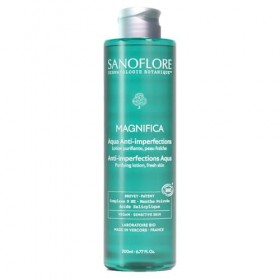 Sanoflore Aqua Magnifica, Lotion Purifiante Bio pour Peau Mixte et Grasse, Complexe 9 HE et Menthe Poivrée, 200 ml Lotions To...