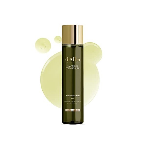 dalba Piedmont Tonique végétalien équilibrant doux pour la peau à la truffe blanche italienne, formule au pH doux, adaptée a