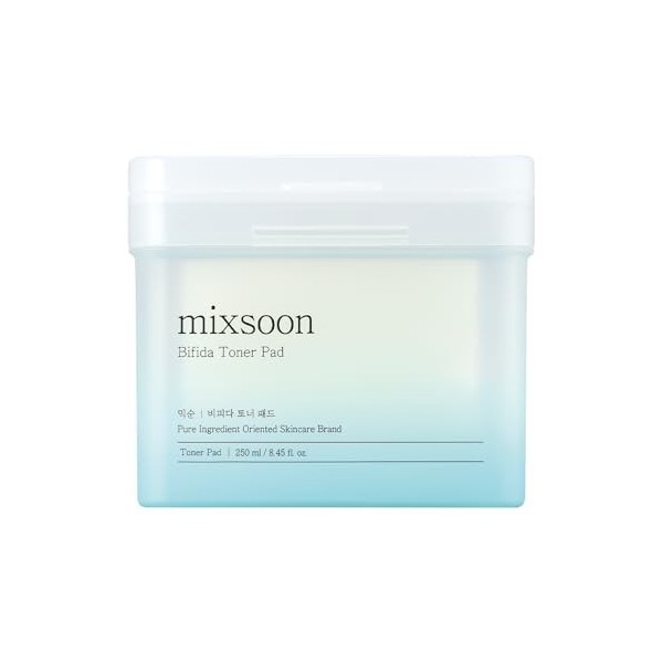 mixsoon Bifida Tampon de toner coréen, barrière contre lhumidité, lysat de ferment bifida, éponge en rayonne, entretien comp