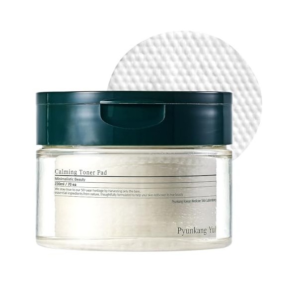 [PKY] Pyunkang Yul Calming Toner Pads, Disques Toniques Apaisants pour Peaux Sensibles & Acnéiques, Exfoliation Douce & Hydra