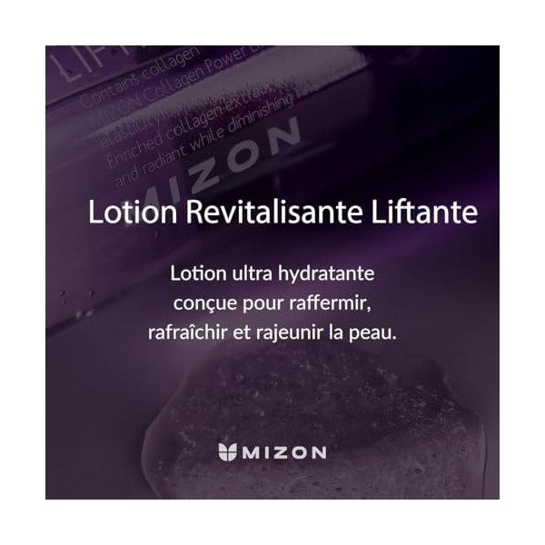 [MIZON] COLLAGEN POWER LIFTING TONER 120 ml Soin coréen - Lotion tonique pour le visage - Collagène marin - Soin anti-âge h