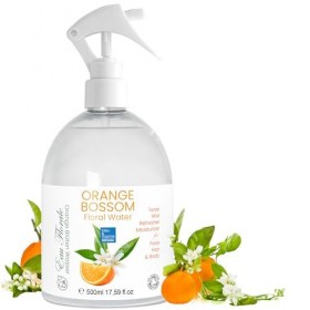 bleu & marine Bretania - Hydrolat Eau Florale dOrange 500ml | Nettoyage de la Peau | Anti-Rides | Parfum Rafraîchissant | Ec