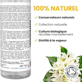 bleu & marine Bretania - Hydrolat Eau Florale dOrange 500ml | Nettoyage de la Peau | Anti-Rides | Parfum Rafraîchissant | Ec