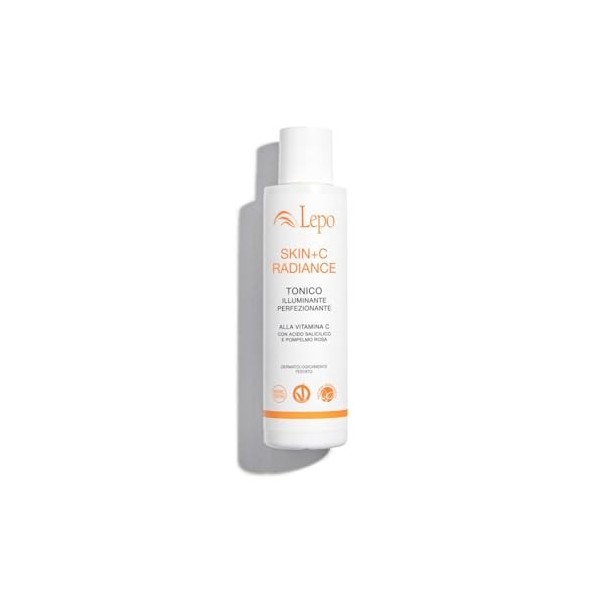 LEPO | SKIN+C Radiance, Tonique Illuminant 150 ml avec Vitamine C et Acide Salicylique, Luminosité et Fraîcheur pour Une Peau
