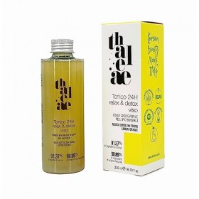THALEAE, 24h Relaxing and Detox Face Toner 200 ml, composé de 98,89% dingrédients naturels, avec fonction apaisante et relax