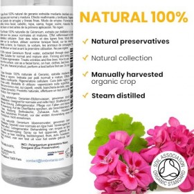 Tonique Hydrolat Eau Florale de Géranium 100% Naturel | Nettoyant Peau Grasse | Anti-Inflammatoire | Adoucit et Protège la Pe