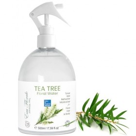 bleu & marine Bretania - Hydrolat dArbre à Thé Eau Florale 500 ml | Tonique Tea Tree | Soin Purifiant Visage et Corps | Anti