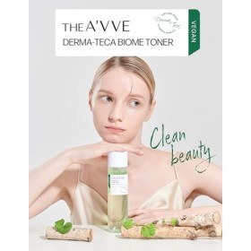 The AVVE Derma Teca Biome Toner végétalien coréen pour le visage avec Centella Asiatica Exfoliant pour peaux sèches et sensi