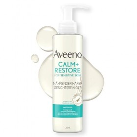 Aveeno CALM+RESTORE Lotion tonifiante à lavoine apaisante 200 ml , tonique sans parfum et démaquillant rafraîchissant pour 