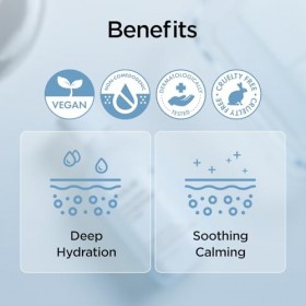 P.CALM Hyaluron Doubleshot Toner pour le visage 200 ml, hydratant en profondeur avec acide hyaluronique, glycoside de grycery