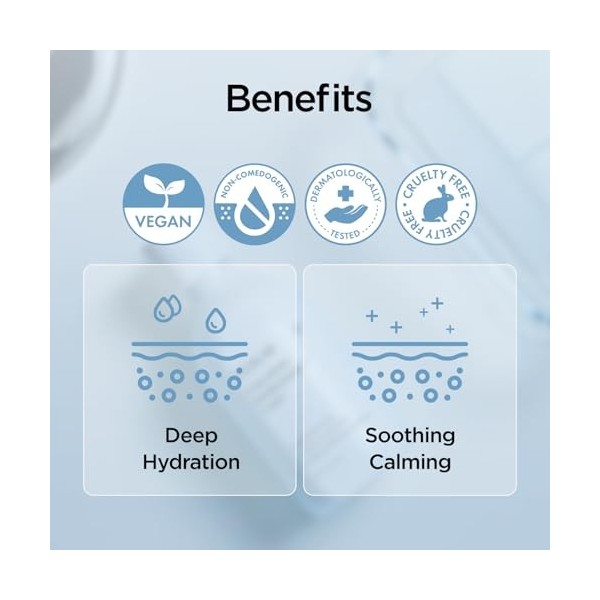 P.CALM Hyaluron Doubleshot Toner pour le visage 200 ml, hydratant en profondeur avec acide hyaluronique, glycoside de grycery