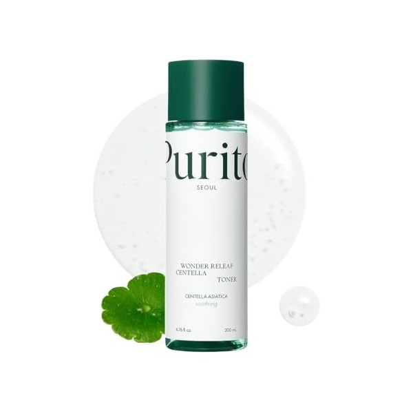 PURITO Centella Toner, 200ml 6.76 fl.oz, Korean Centella, Soothing, Hydration, Alchhole-Free Facial Toner for face, K-Beauty,...