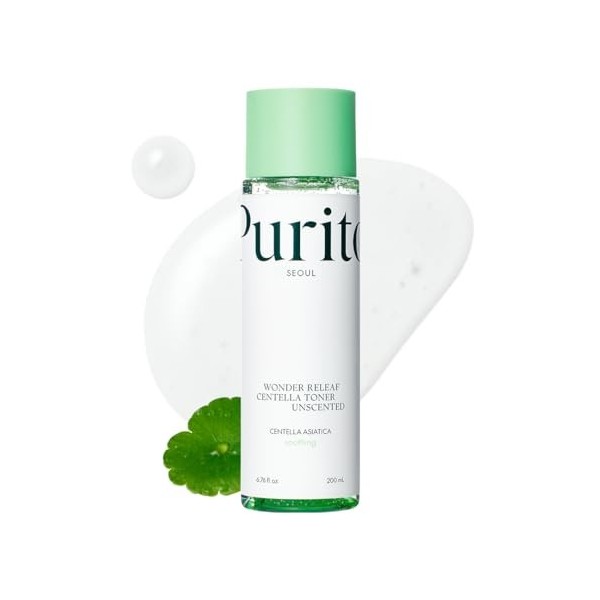 PURITO Centella Toner, 200ml 6.76 fl.oz, Korean Centella, Soothing, Hydration, Alchhole-Free Facial Toner for face, K-Beauty,...
