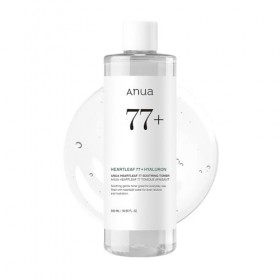 ANUA Heartleaf 77% Tonique apaisant I pH 5,5 Soin des problèmes de peau, apaisant la peau, rafraîchissant, purifiant 500 ml 