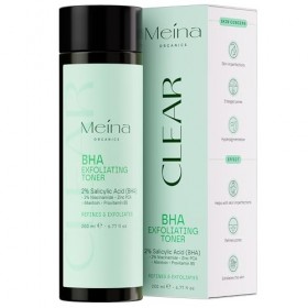 Meina Tonique exfoliant BHA à 2 %, acide salicylique pour le visage avec niacinamide et zinc, traitement de lacné, soin de l