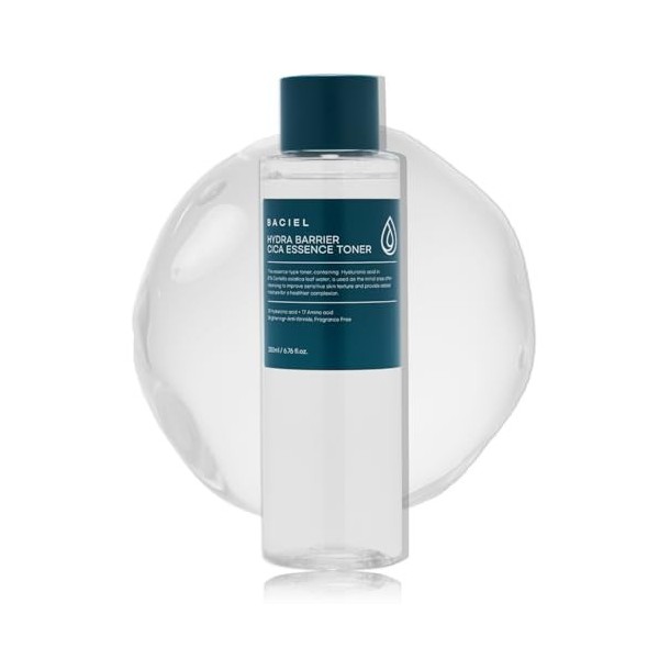 BACIEL - Hydra Barrier Cica Essenz Toner tonique pour le visage 200 ml | Centella Asiatica | Acides hyaluroniques | Niacina
