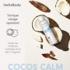 HelloBody Coco Calm Soothing Lotion Tonique Visage 150 ml – Soin visage végétalien – Nettoyant visage avec Aloe Vera – Toni