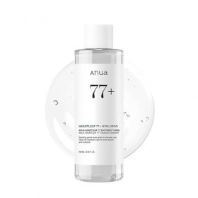 ANUA Heartleaf 77% Tonique apaisant I pH 5,5 Soin des problèmes, apaisant la peau, rafraîchissant, hydratant, purifiant, sans